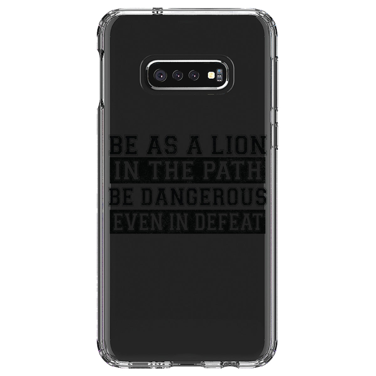 Be As A Lion, Dangerous in Defeat Clear Shockproof iPhone Case, view 18