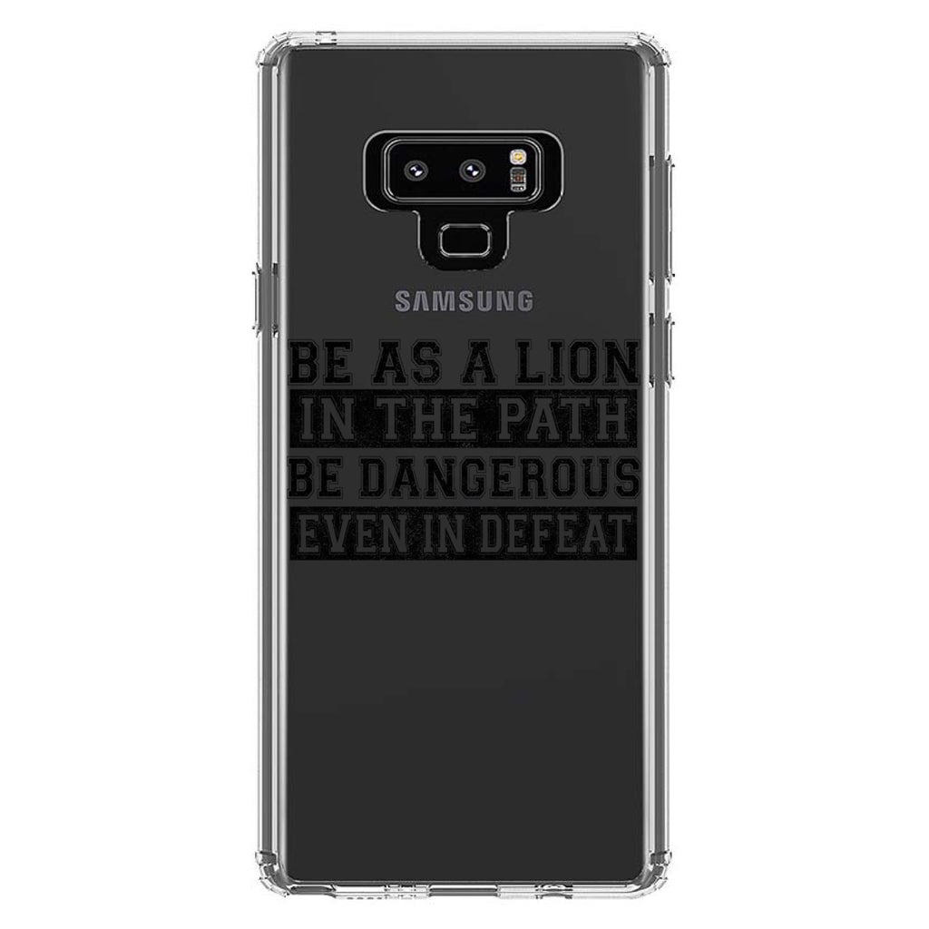Be As A Lion, Dangerous in Defeat Clear Shockproof iPhone Case, view 11