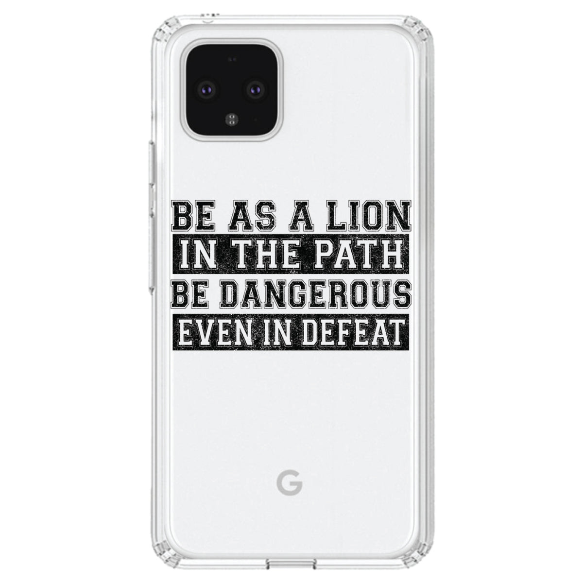 Be As A Lion, Dangerous in Defeat Clear Shockproof iPhone Case, view 24