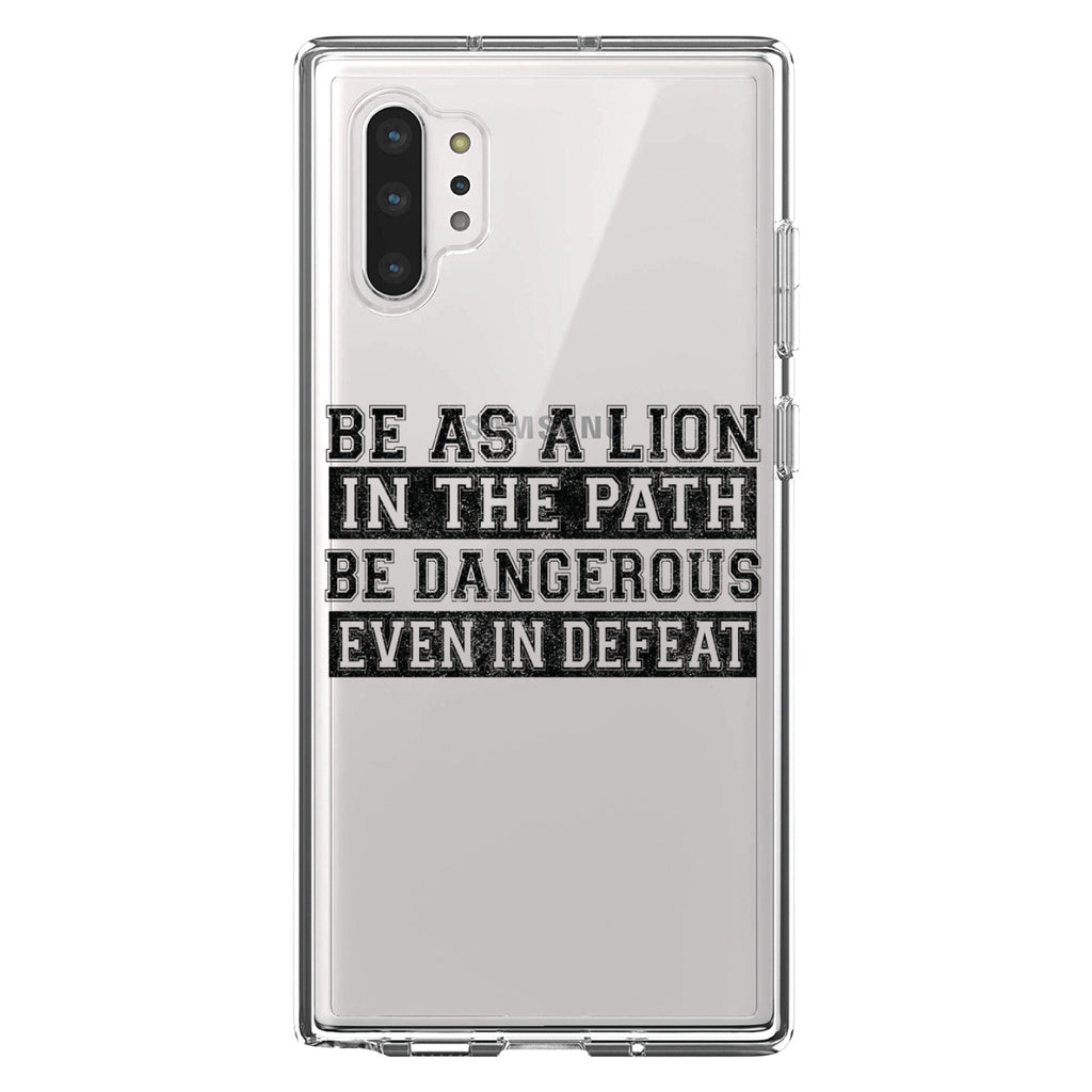 Be As A Lion, Dangerous in Defeat Clear Shockproof iPhone Case, view 10