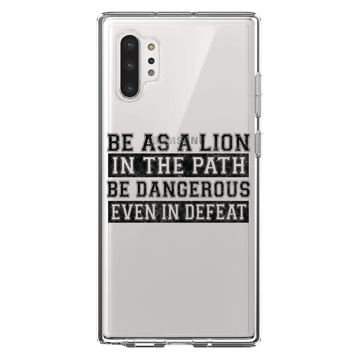 Be As A Lion, Dangerous in Defeat Clear Shockproof iPhone Case, view 10