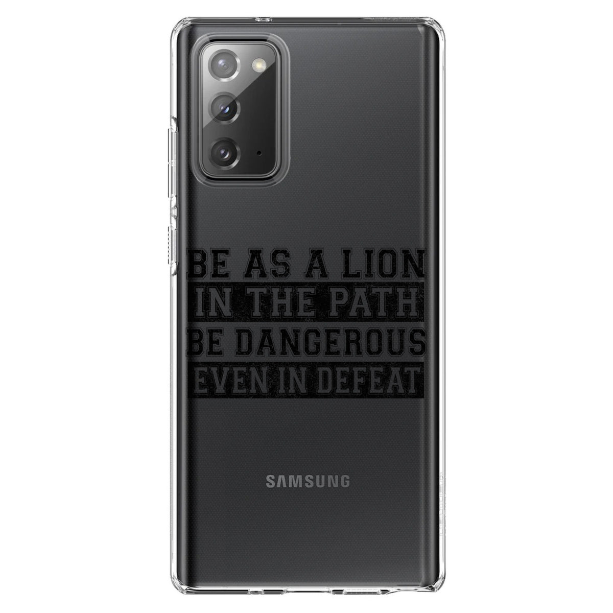 Be As A Lion, Dangerous in Defeat Clear Shockproof iPhone Case, view 7