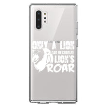 DistinctInk® Clear Shockproof Hybrid Case for Apple iPhone / Samsung Galaxy / Google Pixel - Only a Lion Recognize Lion's Roar