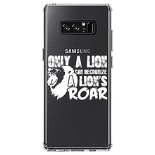 DistinctInk® Clear Shockproof Hybrid Case for Apple iPhone / Samsung Galaxy / Google Pixel - Only a Lion Recognize Lion's Roar
