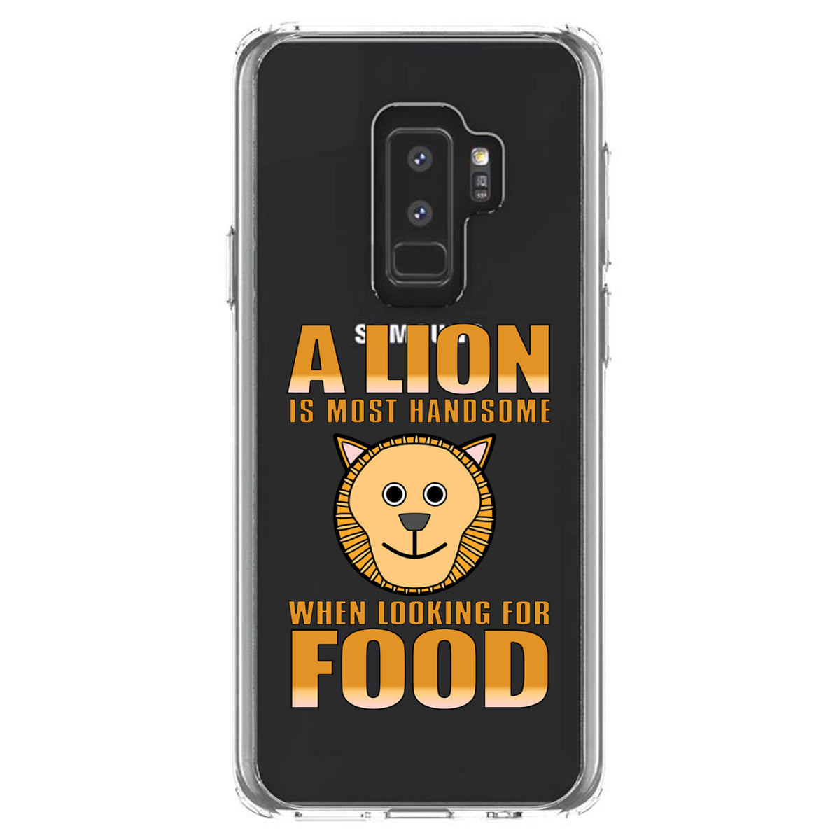 Lion is Most Handsome When Looking for Food Clear Shockproof iPhone Case, view 20