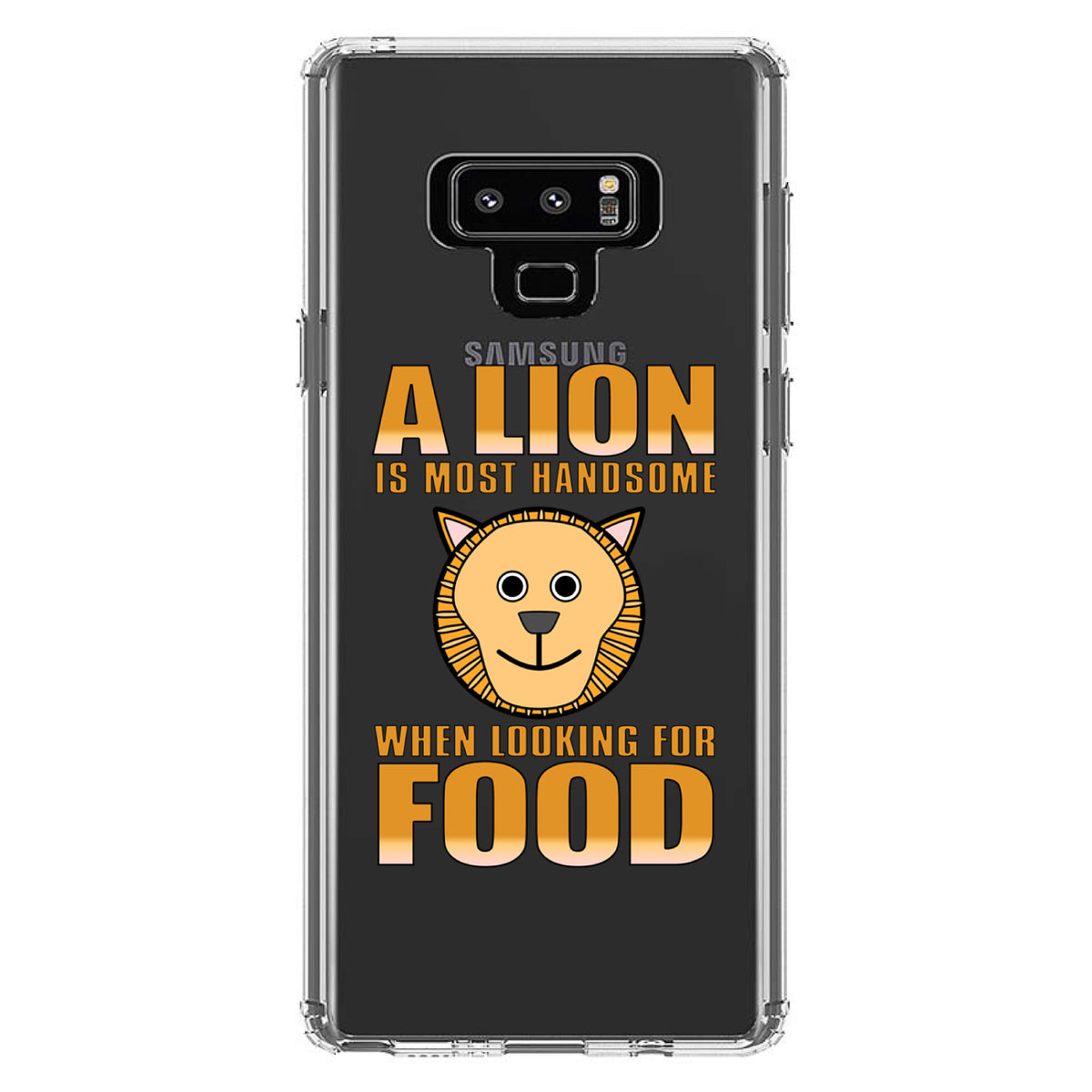 Lion is Most Handsome When Looking for Food Clear Shockproof iPhone Case, view 11