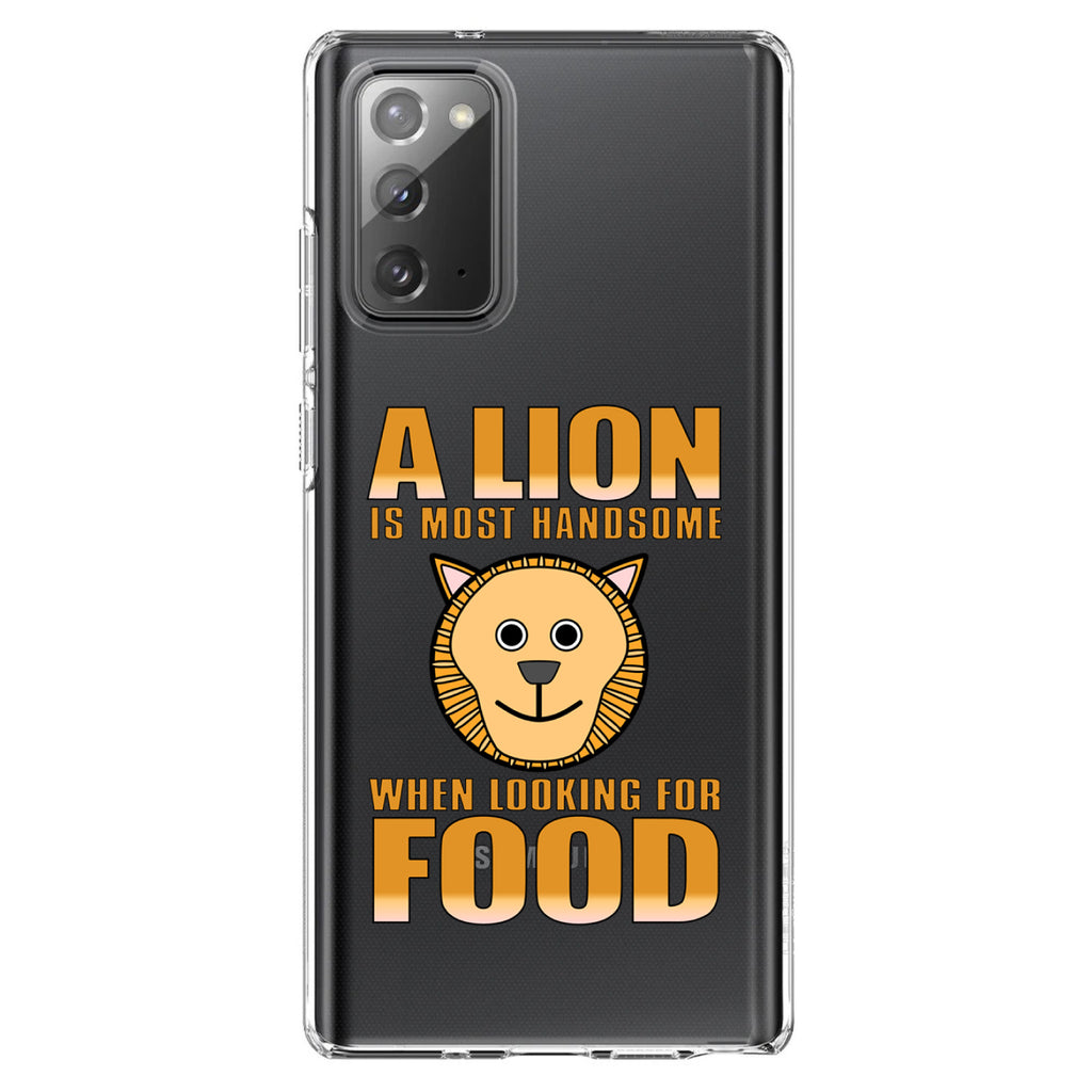 Lion is Most Handsome When Looking for Food Clear Shockproof iPhone Case, view 8