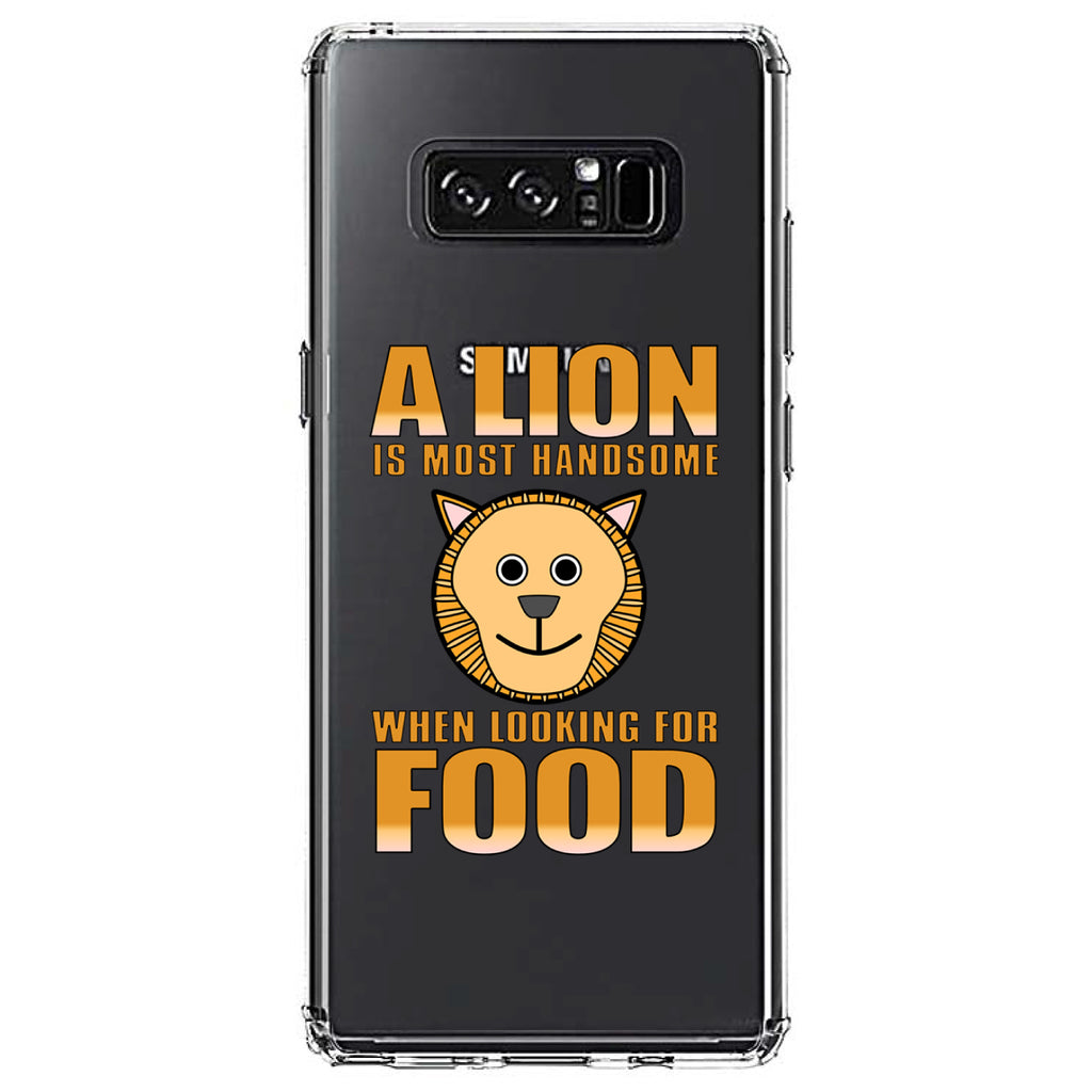 Lion is Most Handsome When Looking for Food Clear Shockproof iPhone Case, view 12