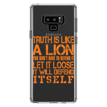 DistinctInk® Clear Shockproof Hybrid Case for Apple iPhone / Samsung Galaxy / Google Pixel - Truth is Like Lion - Don't Have to Defend