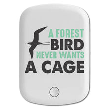 DistinctInk Magnetic Battery Pack, Wireless Portable Charger with USB-C Cable, Compatible with MagSafe iPhone 14 / 13 / 12 Series - A Forest Bird Never Wants a Cage