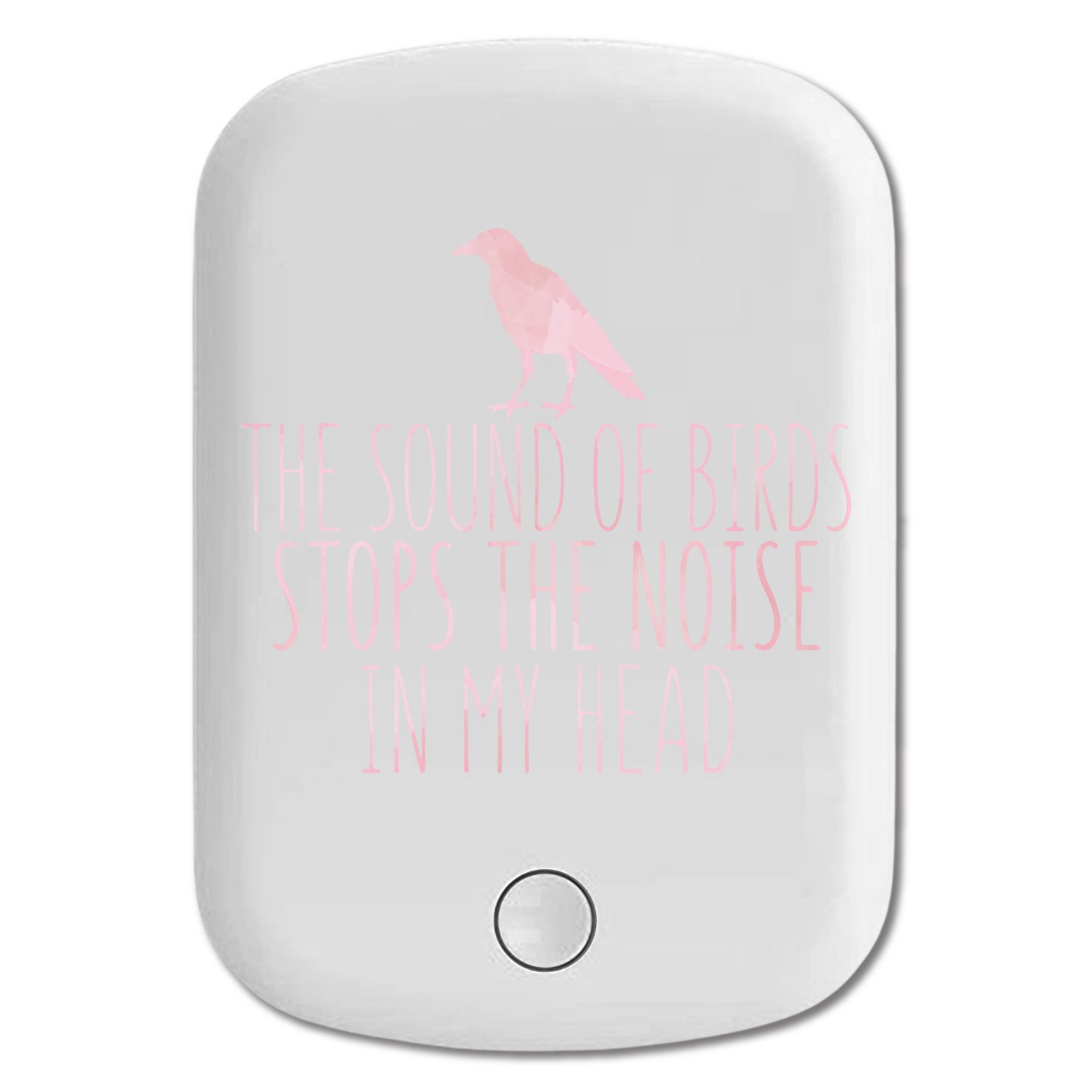 DistinctInk Magnetic Battery Pack, Wireless Portable Charger with USB-C Cable, Compatible with MagSafe iPhone 14 / 13 / 12 Series - The Sound of Birds Stops the Noise