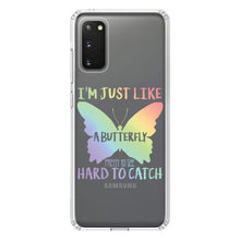 DistinctInk® Clear Shockproof Hybrid Case for Apple iPhone / Samsung Galaxy / Google Pixel - Like Butterfly - Pretty to See Hard to Catch