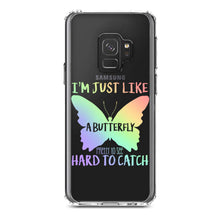 DistinctInk® Clear Shockproof Hybrid Case for Apple iPhone / Samsung Galaxy / Google Pixel - Like Butterfly - Pretty to See Hard to Catch