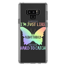 DistinctInk® Clear Shockproof Hybrid Case for Apple iPhone / Samsung Galaxy / Google Pixel - Like Butterfly - Pretty to See Hard to Catch