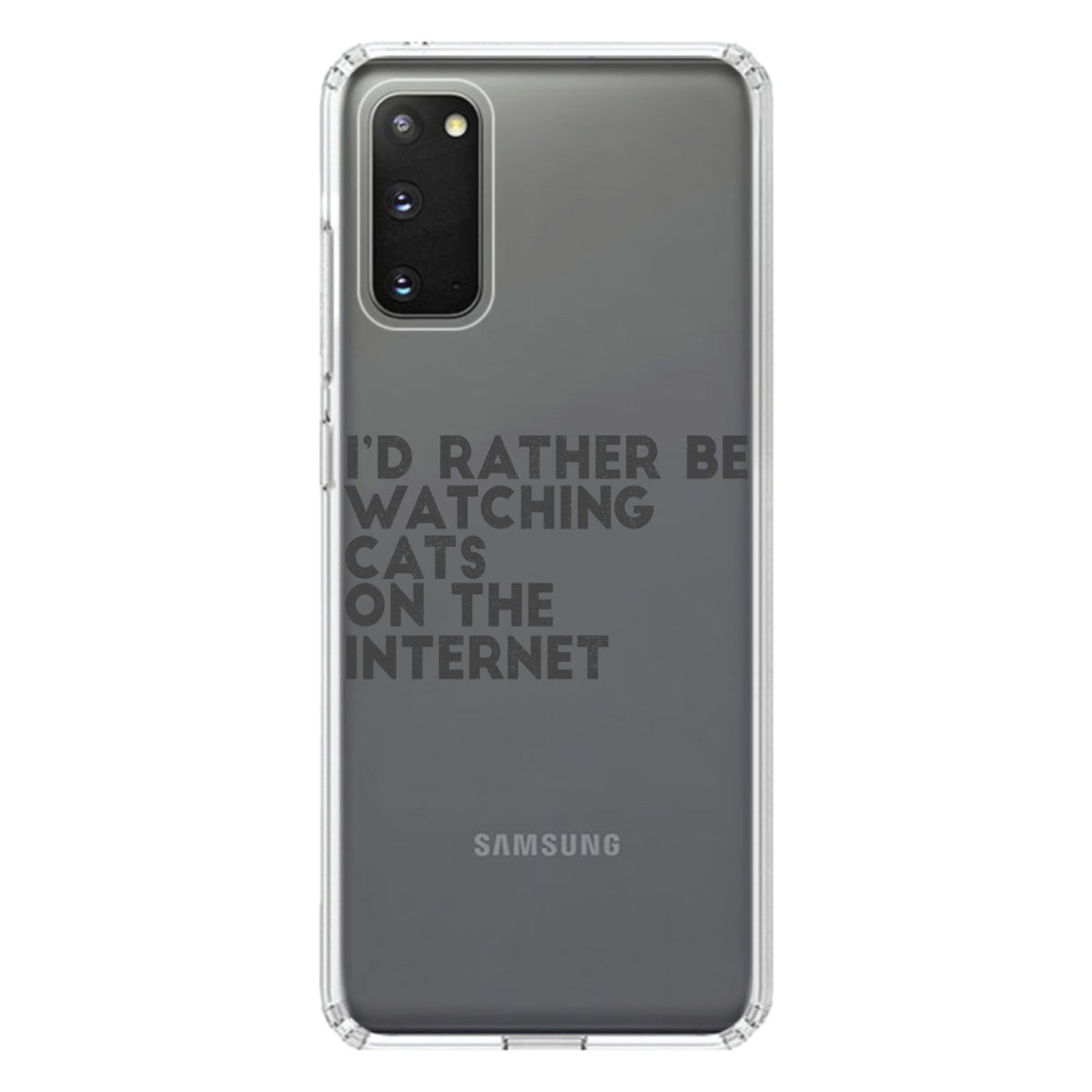 Rather Be Watch Cats On The Internet Clear Shockproof iPhone Case, view 14
