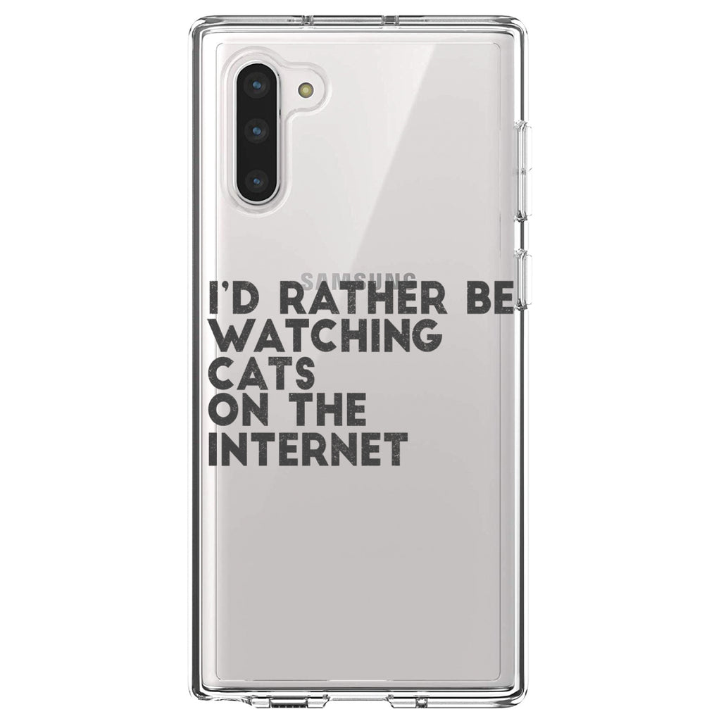 Rather Be Watch Cats On The Internet Clear Shockproof iPhone Case, view 9