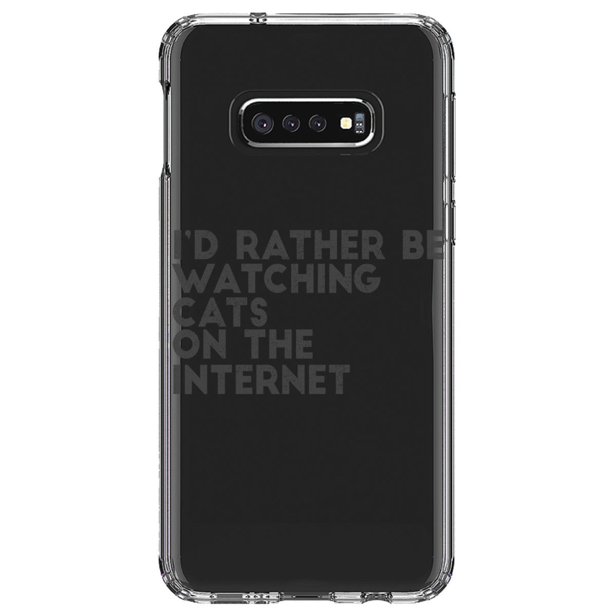 Rather Be Watch Cats On The Internet Clear Shockproof iPhone Case, view 18