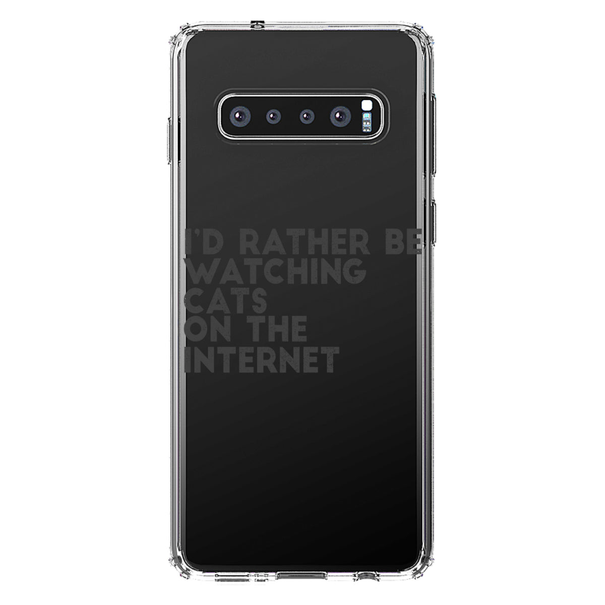 Rather Be Watch Cats On The Internet Clear Shockproof iPhone Case, view 16