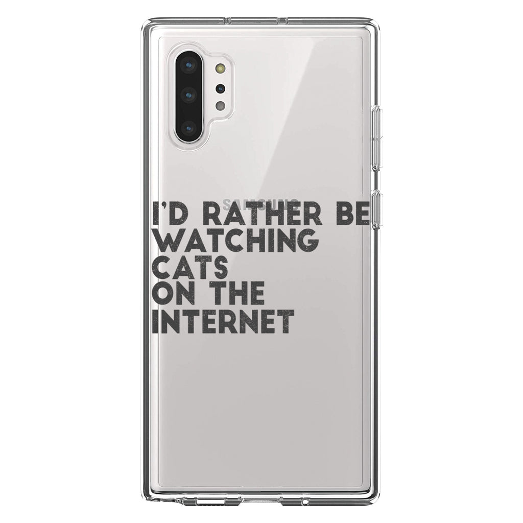 Rather Be Watch Cats On The Internet Clear Shockproof iPhone Case, view 10