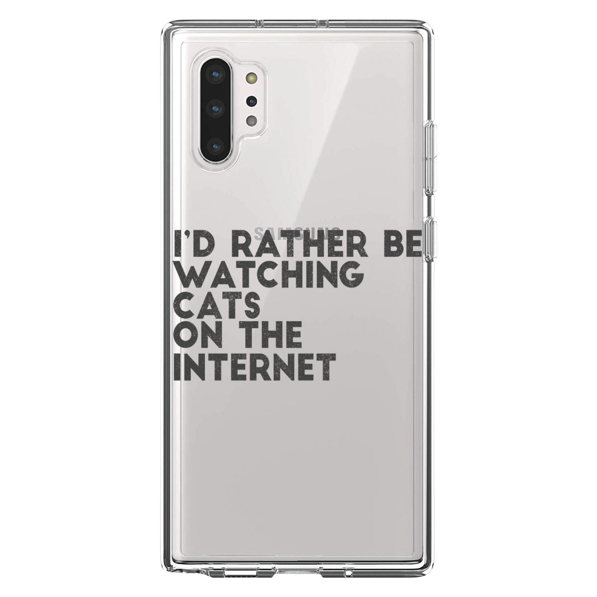 Rather Be Watch Cats On The Internet Clear Shockproof iPhone Case, view 10