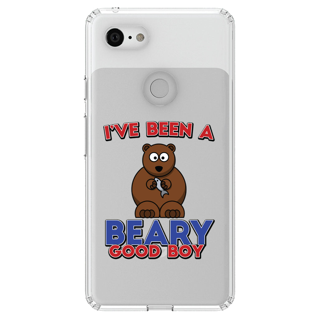 I've Been A Beary Good Boy Clear Shockproof iPhone Case, view 22