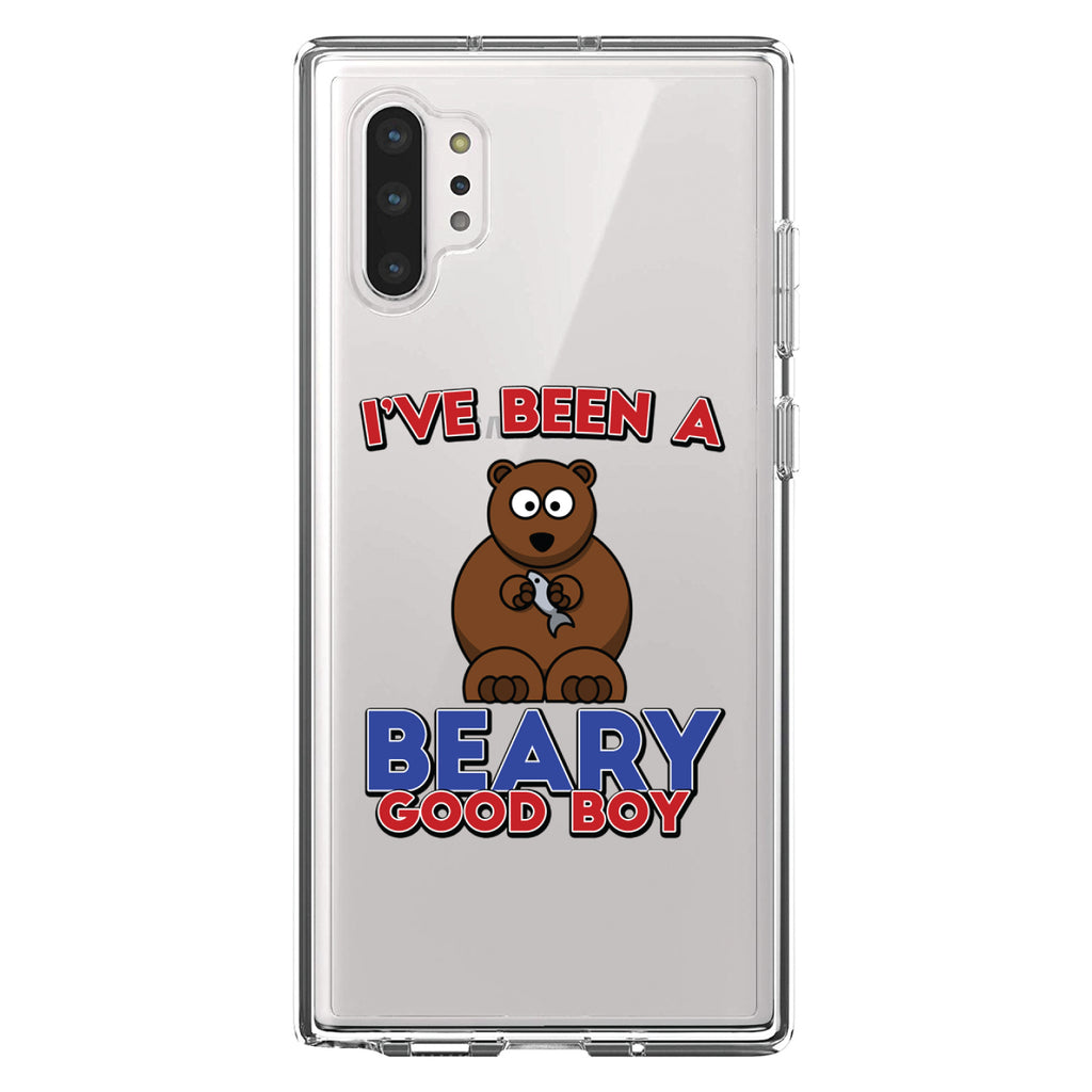 I've Been A Beary Good Boy Clear Shockproof iPhone Case, view 10
