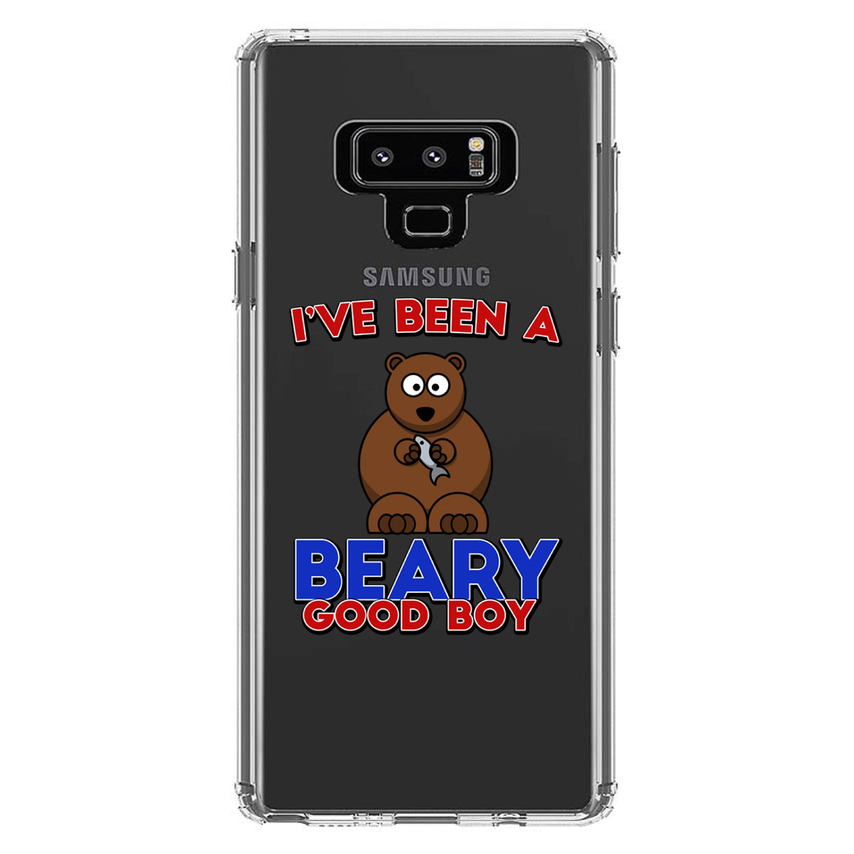 I've Been A Beary Good Boy Clear Shockproof iPhone Case, view 11