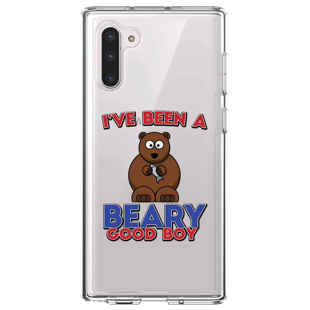 I've Been A Beary Good Boy Clear Shockproof iPhone Case, view 9