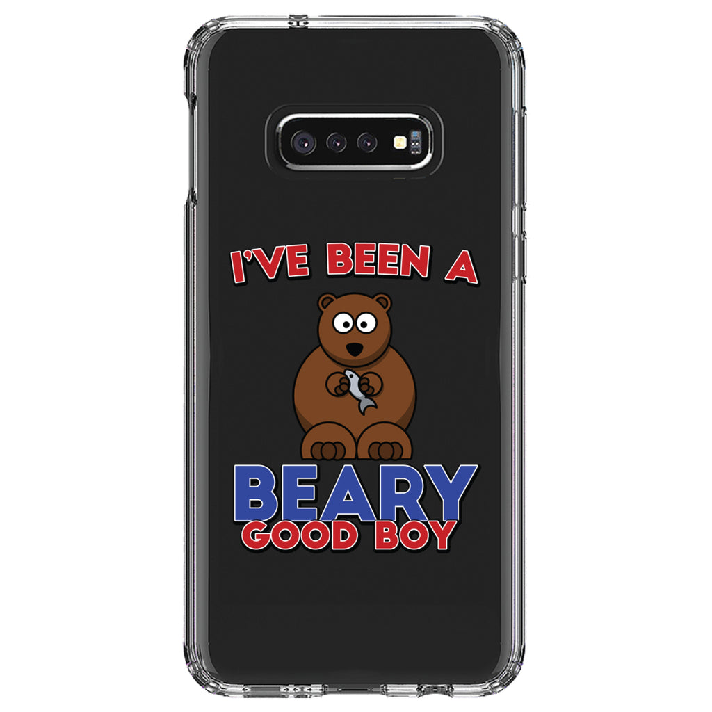 I've Been A Beary Good Boy Clear Shockproof iPhone Case, view 18
