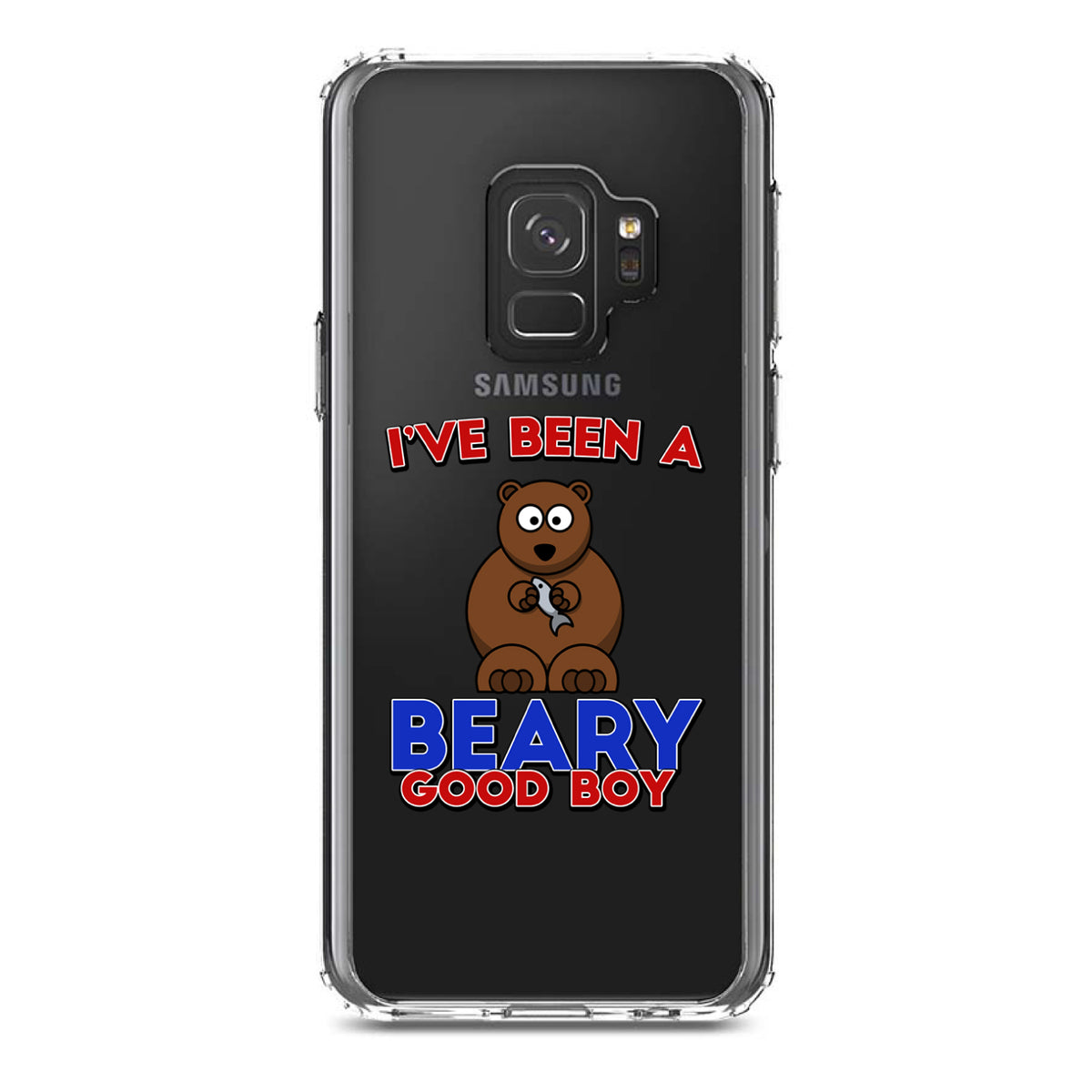 I've Been A Beary Good Boy Clear Shockproof iPhone Case, view 19