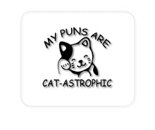 DistinctInk Custom Foam Rubber Mouse Pad - 1/4" Thick - My Puns Are Cat-Astrophic