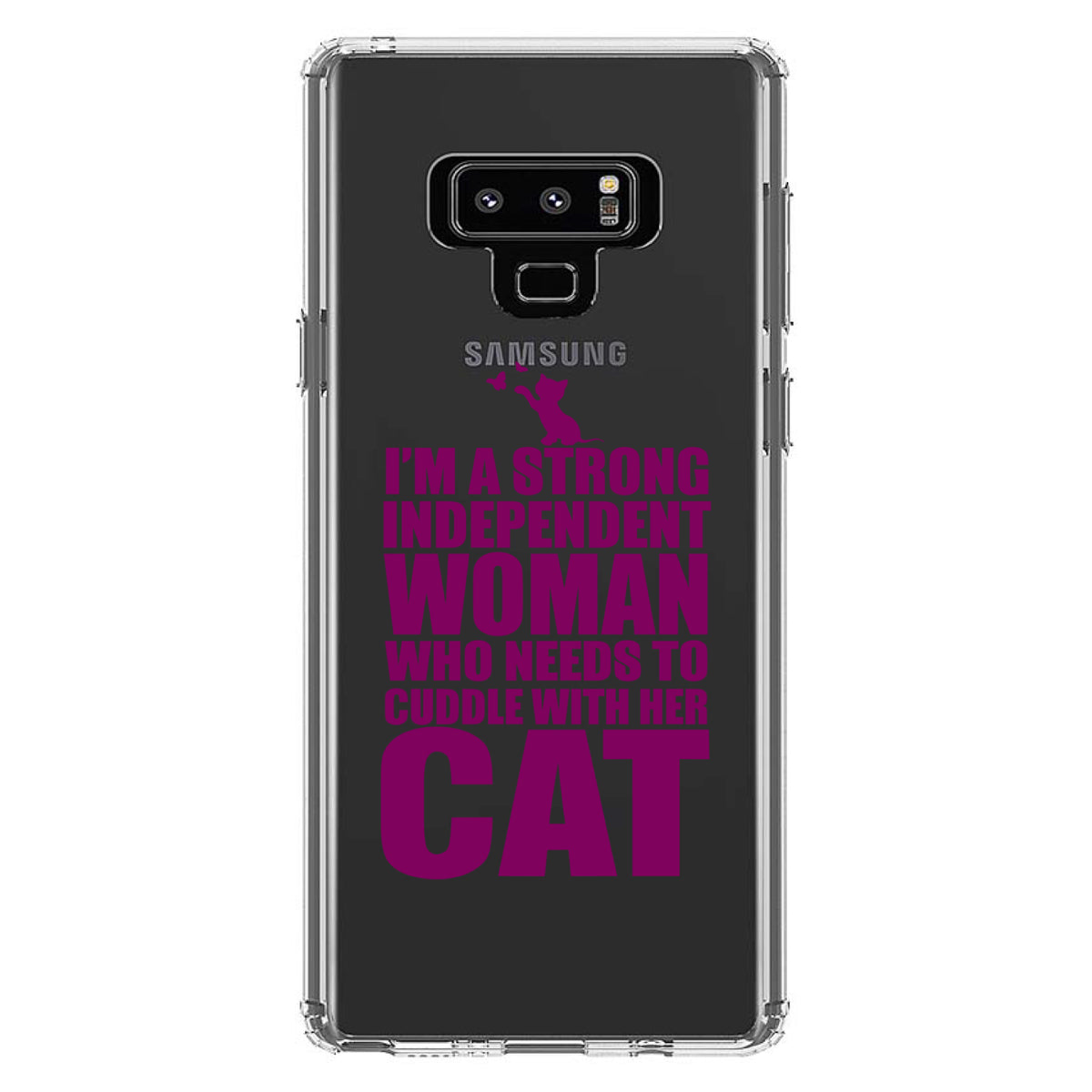Strong Woman Needs to Cuddle Cat Clear Shockproof iPhone Case, view 11
