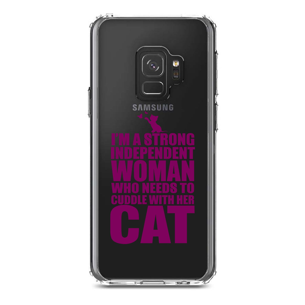 Strong Woman Needs to Cuddle Cat Clear Shockproof iPhone Case, view 19