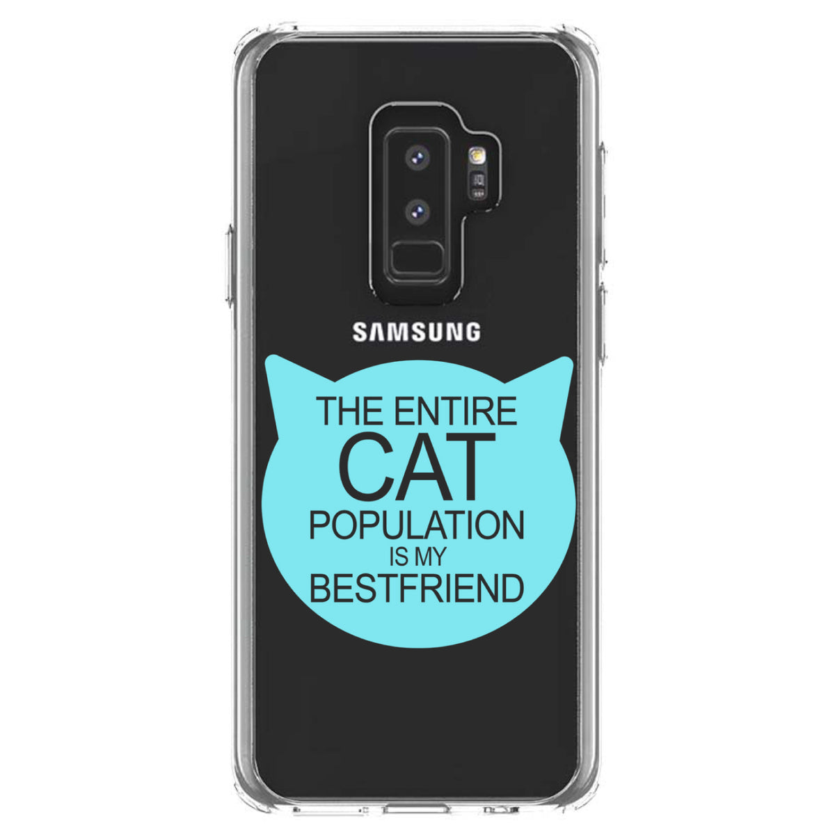 Cat Population is My Best Friend Clear Shockproof iPhone Case, view 20