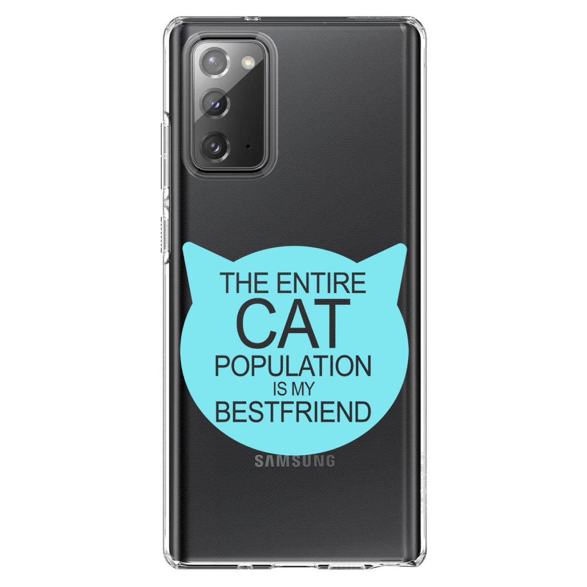 Cat Population is My Best Friend Clear Shockproof iPhone Case, view 8