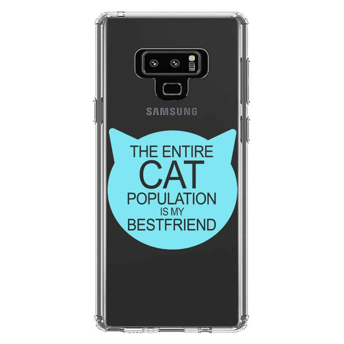 Cat Population is My Best Friend Clear Shockproof iPhone Case, view 11