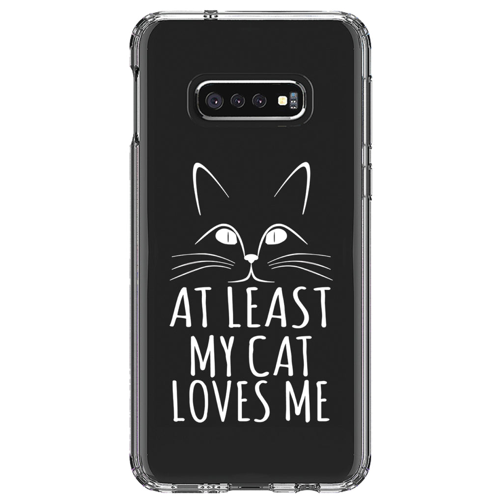 At Least My Cat Loves Me Clear Shockproof iPhone Case, view 18