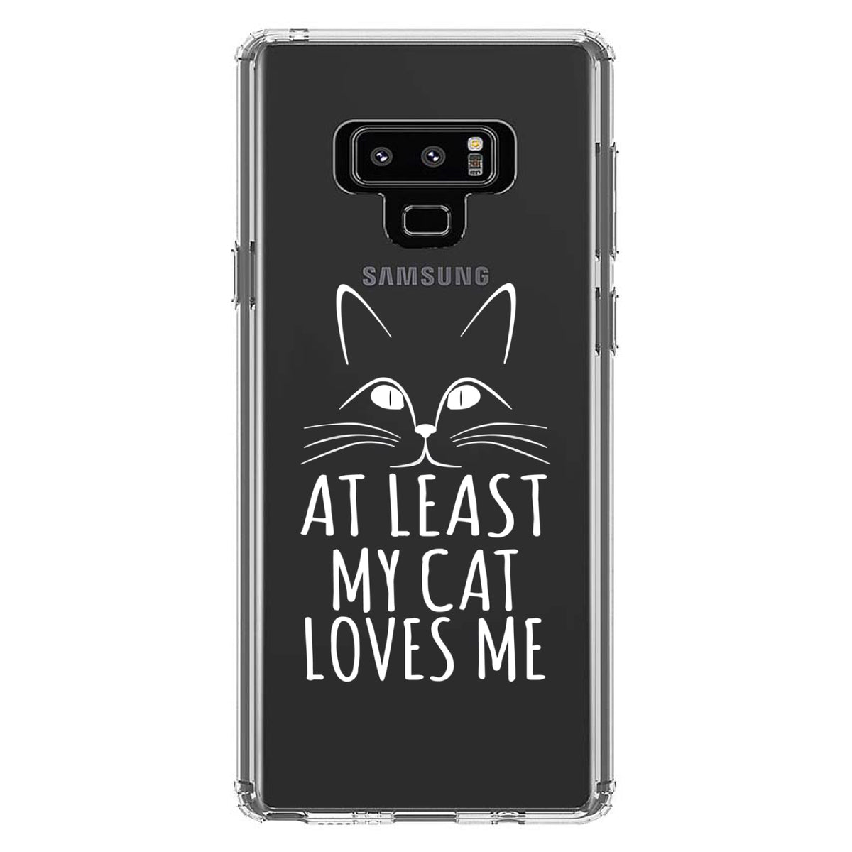 At Least My Cat Loves Me Clear Shockproof iPhone Case, view 11