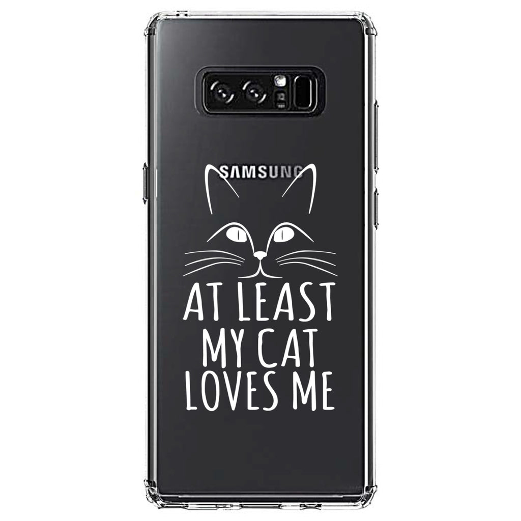 At Least My Cat Loves Me Clear Shockproof iPhone Case, view 12
