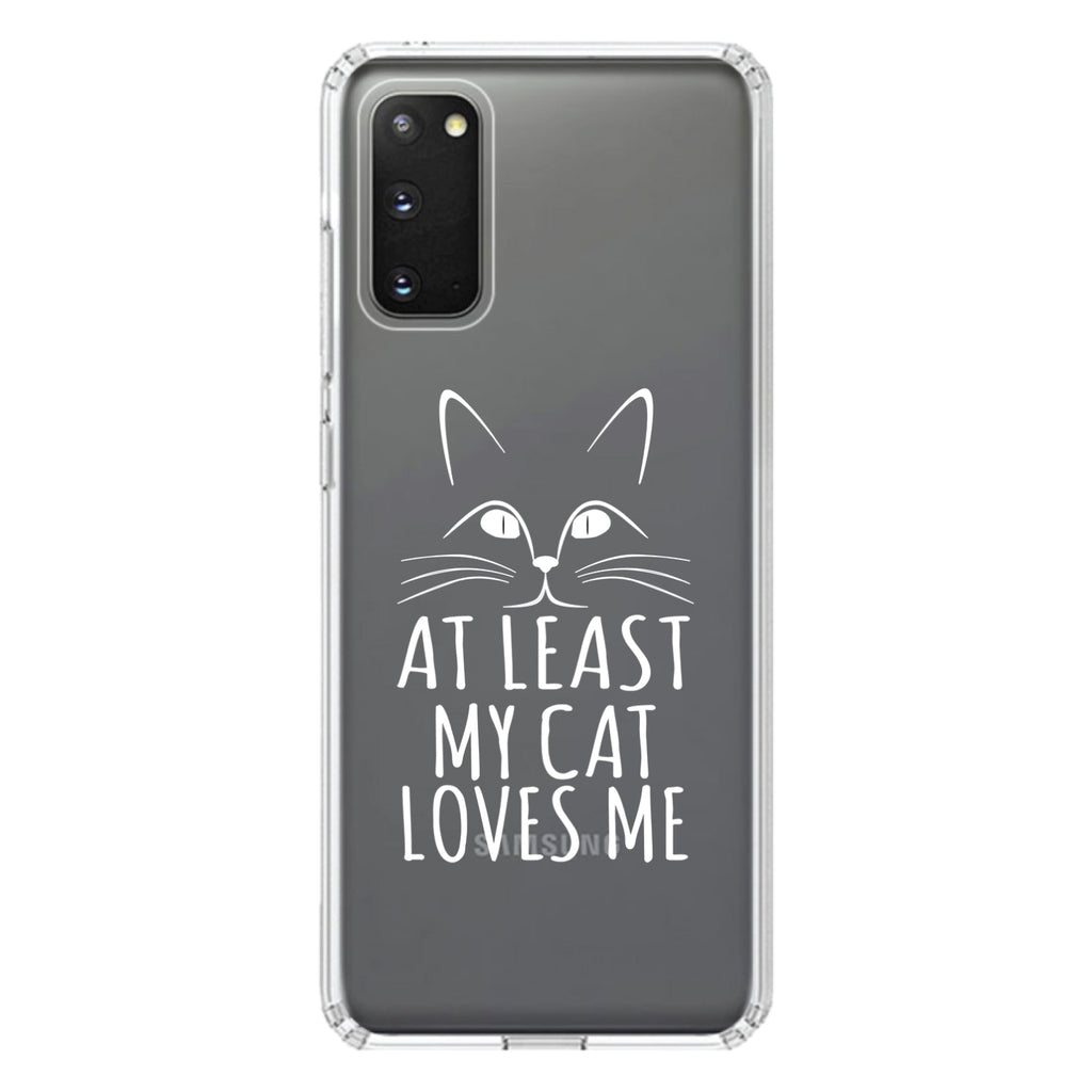 At Least My Cat Loves Me Clear Shockproof iPhone Case, view 15