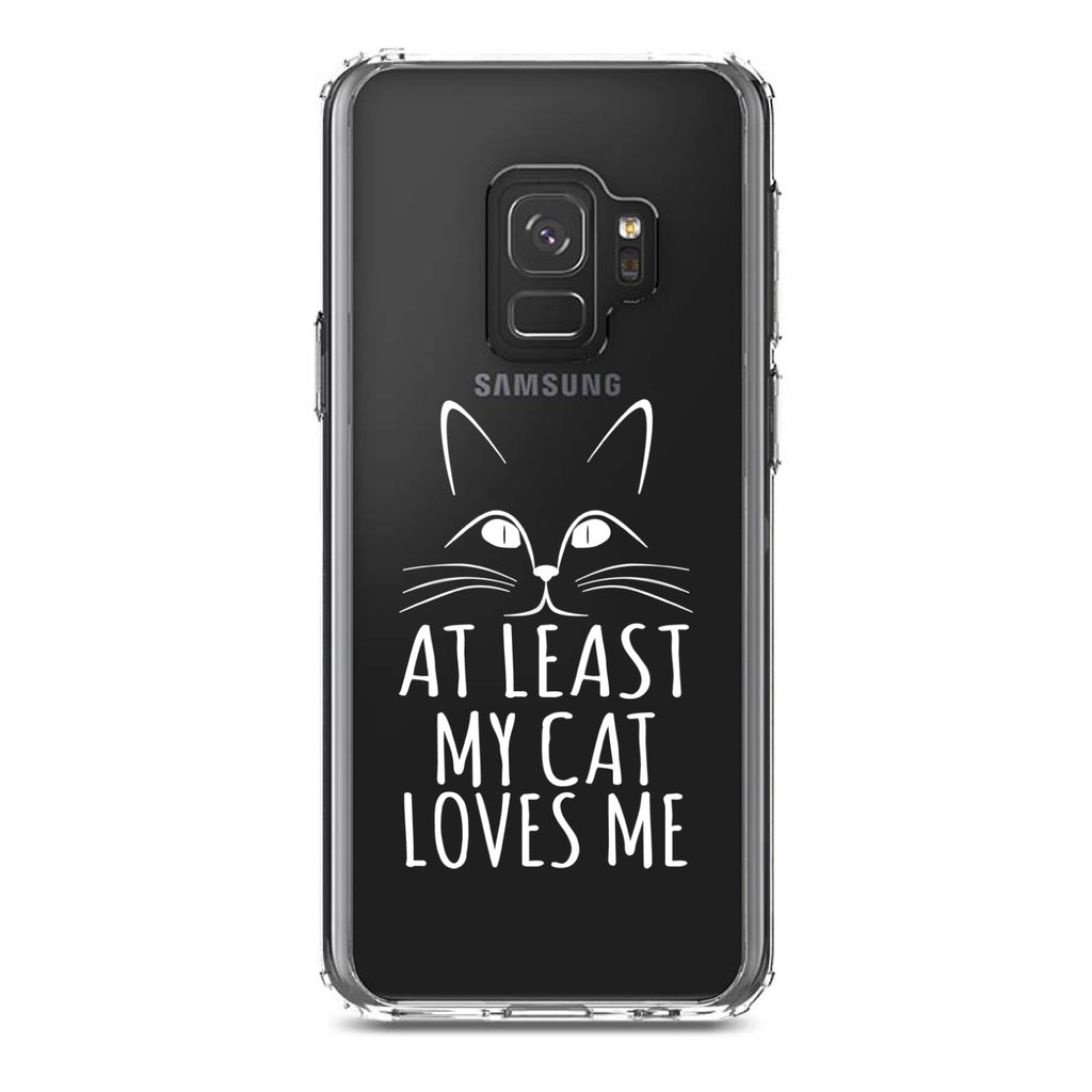 At Least My Cat Loves Me Clear Shockproof iPhone Case, view 19
