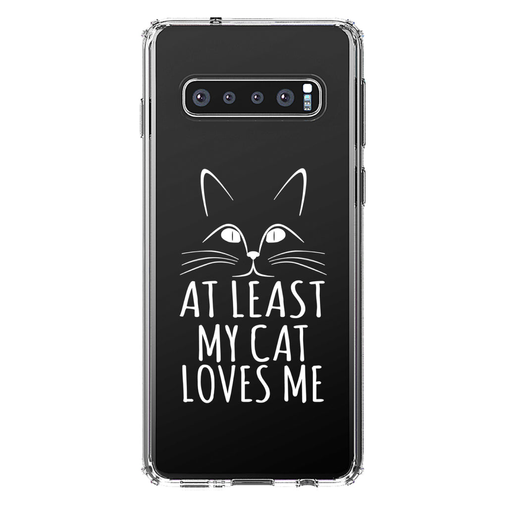 At Least My Cat Loves Me Clear Shockproof iPhone Case, view 16