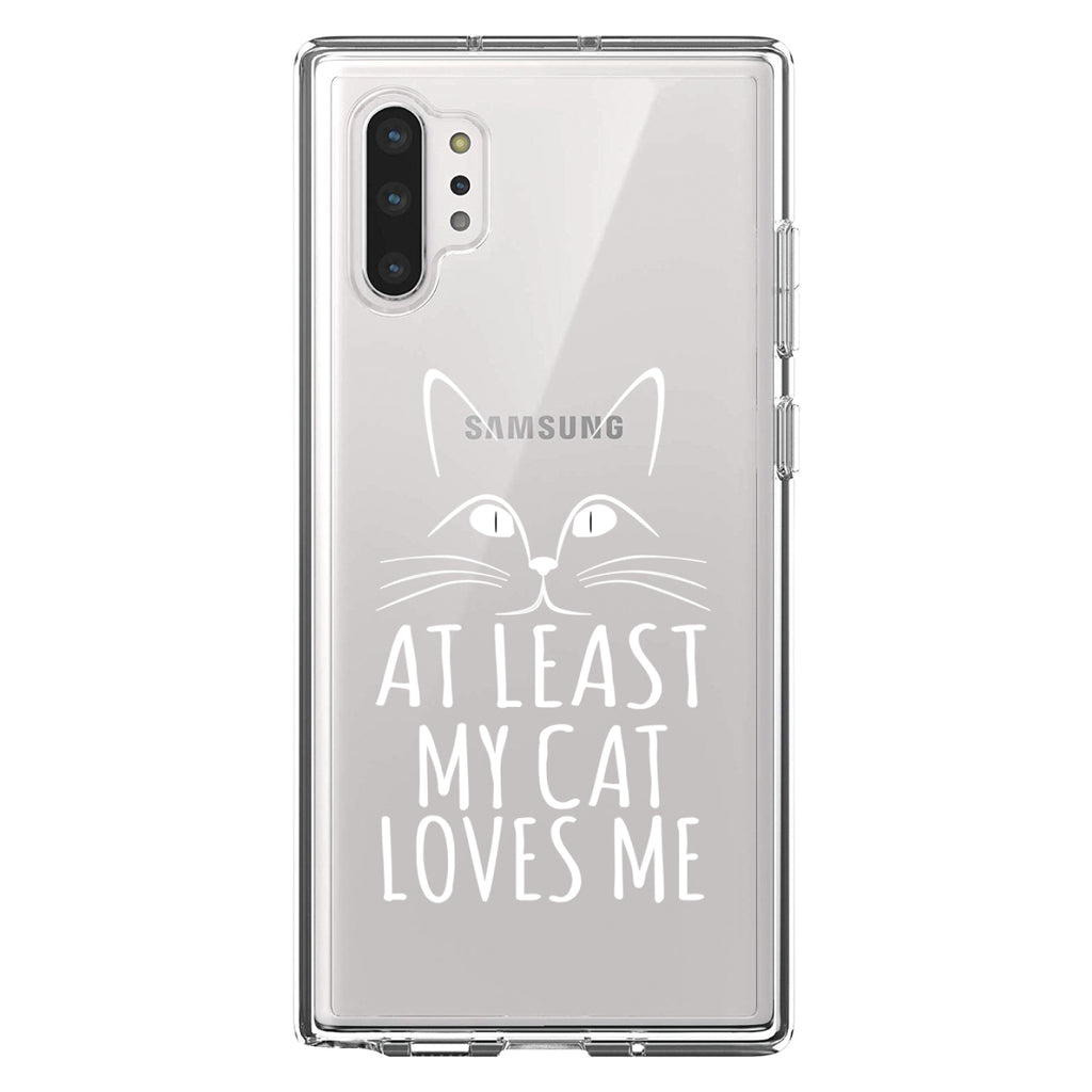 At Least My Cat Loves Me Clear Shockproof iPhone Case, view 10