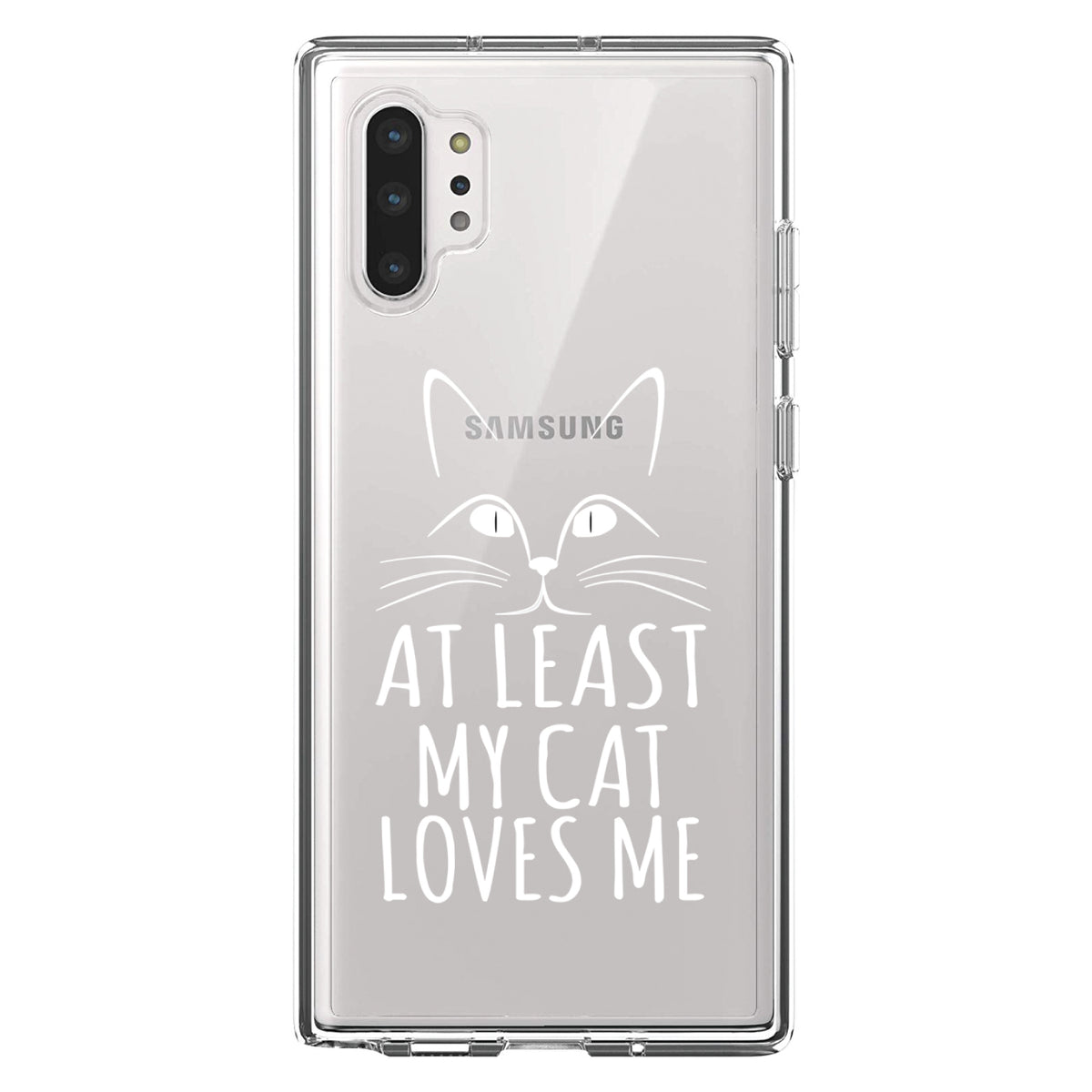 At Least My Cat Loves Me Clear Shockproof iPhone Case, view 10