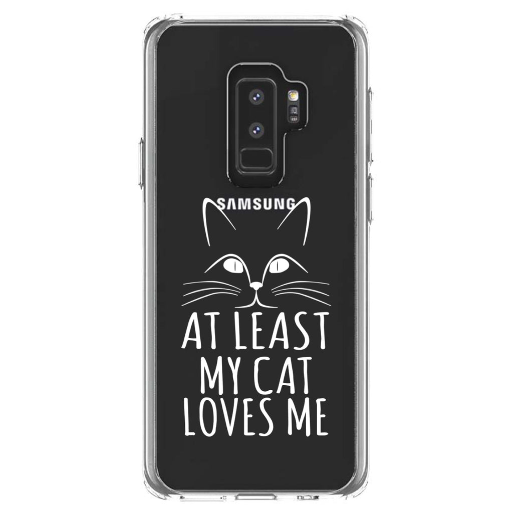 At Least My Cat Loves Me Clear Shockproof iPhone Case, view 20