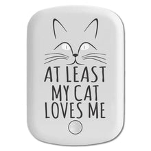 DistinctInk Magnetic Battery Pack, Wireless Portable Charger with USB-C Cable, Compatible with MagSafe iPhone 14 / 13 / 12 Series - At Least My Cat Loves Me