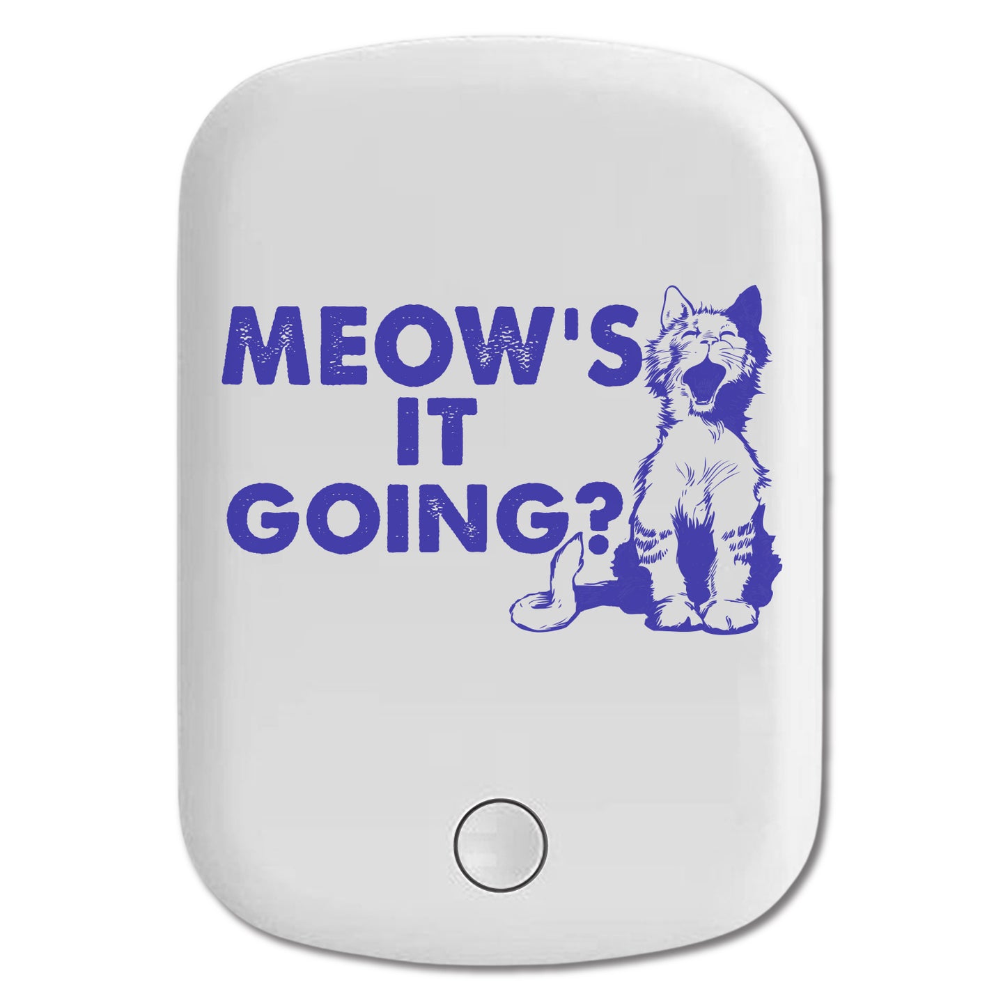 DistinctInk Magnetic Battery Pack, Wireless Portable Charger with USB-C Cable, Compatible with MagSafe iPhone 14 / 13 / 12 Series - Meow's It Going?