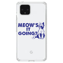 DistinctInk® Clear Shockproof Hybrid Case for Apple iPhone / Samsung Galaxy / Google Pixel - Meow's It Going?