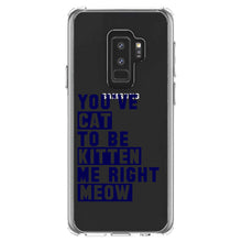 DistinctInk® Clear Shockproof Hybrid Case for Apple iPhone / Samsung Galaxy / Google Pixel - You've Cat to be Kitten Me Meow