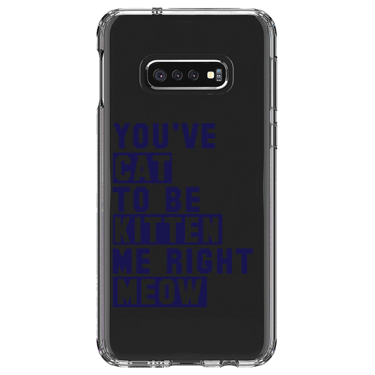 You've Cat to be Kitten Me Meow Clear Shockproof iPhone Case, view 18